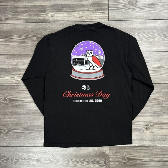 OVO x Toronto Raptors Christmas 2019 Drake Night Longsleeve - Picture 2 of 5